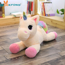 Load image into Gallery viewer, BOOKFONG 40-80cm Unicorn Stuffed Animals Plush toy Unicorn Animal Horse High Quality Cartoon Gift For Children